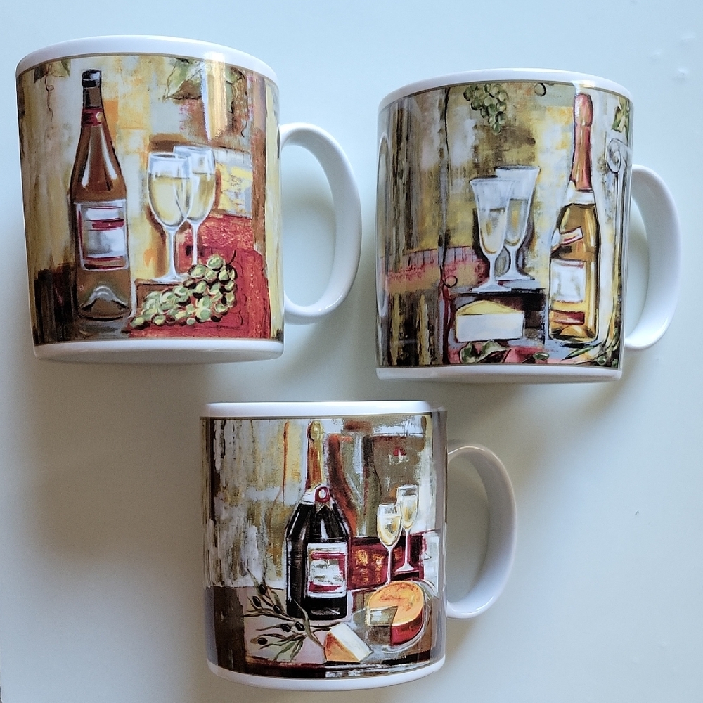 3pc Set Sakura Table Classico Silvia Vassileva Mug Cup